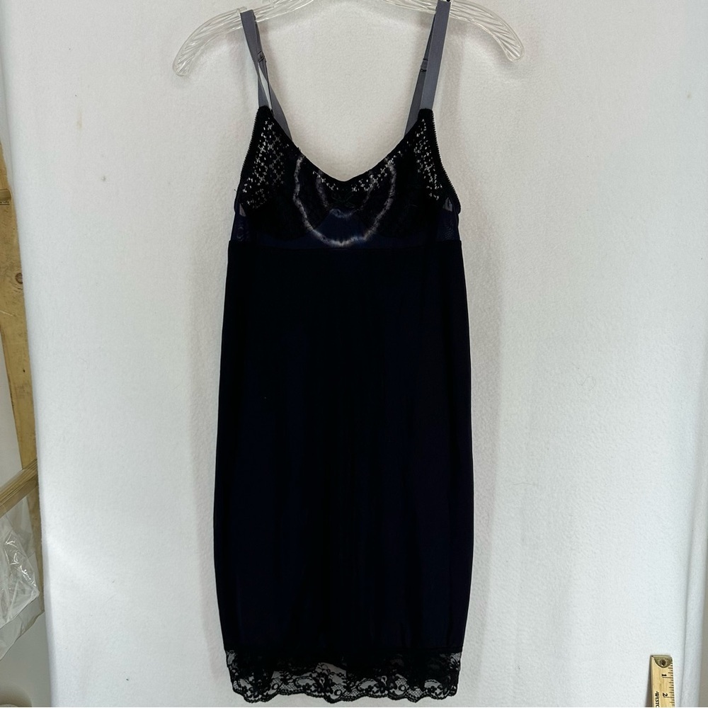Free People Intimatleyโ Midi Lingerie Dress Lace Tie Die Petite Small Blue